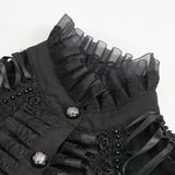 'Live to Tell' Mesh Patterned Gothic Shirt