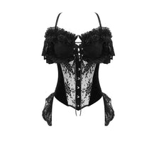 Lovett' Floral Gothic Corset — DevilFashion Gothic Clothing