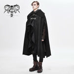 Punk Open Arms Men Winter Fur Big Cloak With Loops