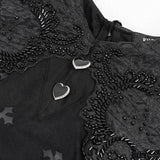 'Pitch Black' Gothic Crucifix Print Dress