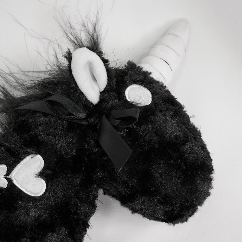 Amalthea' Gothic Unicorn Skull Bones Plush Bag – DevilFashion Official