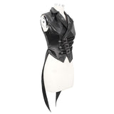 'Daemon' Gothic Swallow-tailed Buckled Vest