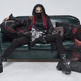'Ave Satanas' Gothic Pentagram Pillow