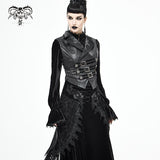 'Daemon' Gothic Swallow-tailed Buckled Vest