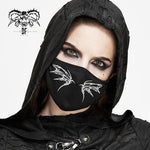Black And White Punk 3D Wing Printed Mask For Women And Men