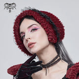 'Callista' Gothic Neckerchief And Headwear Accessory (Red)