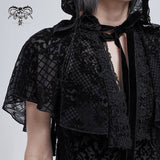 Lost Highway' Gothic Mesh Cape With Hood