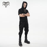 'O Negative' Punk Cargo Pants With Chains