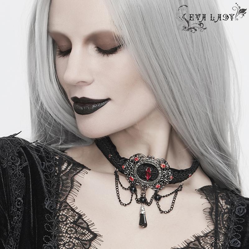 Harvest Moon' Gothic Choker with Chains