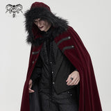 'Bloodsucking Darkness' Gothic Fur Cloak With Hood