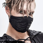 Punk Leather Hand Embroidered Patterned Solid Color Cotton Face Mask
