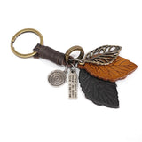 'Leaves From The Wine' Punk Keychain (Brown)