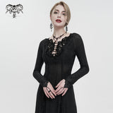 'Great Expectations' Gothic Embroidered Long Dress