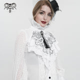 'Funny Face' Embroidered Gothic Bow Tie