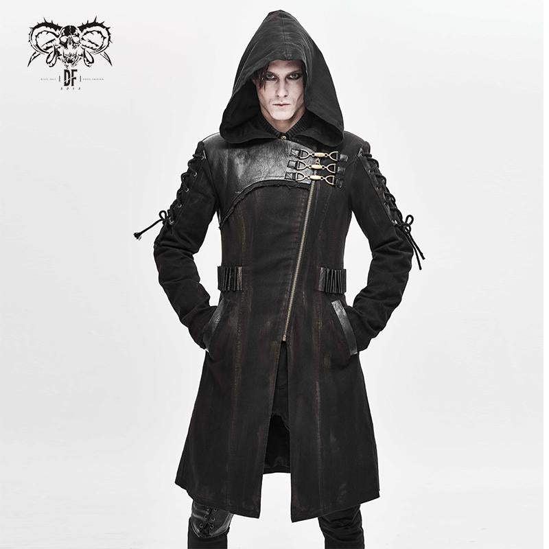 'Perpetual Chaos' Punk Hooded Coat – DevilFashion Official