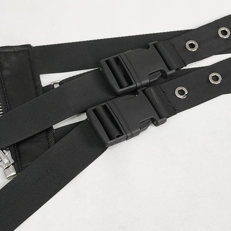 'Night Lights' Punk Corset Belt With Buckles