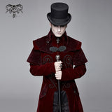 'Killing Moon' Gothic Velvet Coat With High Collar