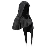 Ca021 Dark Thin Hooded Small Shawl