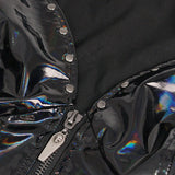 'Starfire' Punk Iridescent Faux Leather Vest