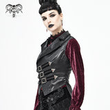 'Daemon' Gothic Swallow-tailed Buckled Vest