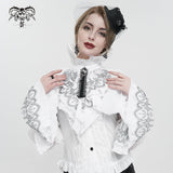 'Lotus Leaf' Embroidered  Gothic Sleeves