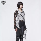 Daily Life Women Asymmetrical Off White Painted Mid Length Winter Women Waistcoat