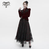'Sanctuary' Gothic Lace Flared Skirt