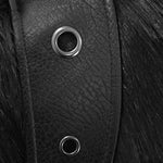 Winter Men Cape Collar Punk Long Coat With Fur