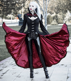 'Scarlet Town' Gothic Overcoat with Medici Collar