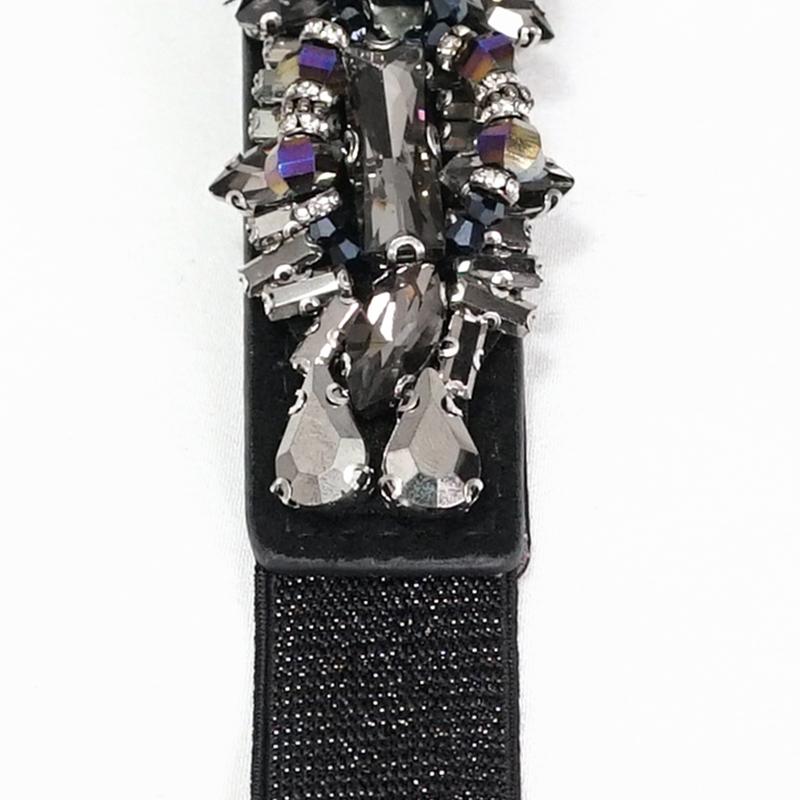 'Neoplasm' Gothic Glass Bead Studded Dress Belt