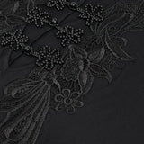 'Eldritch Terrors' Gothic Bat Sleeves Fishtail Dress
