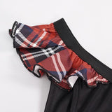 Sst019B Scottish Red Plaid Swim Shorts