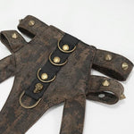 Steampunk Accessories Brown Women Distressed Body Harness With Chains