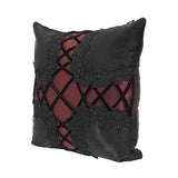 'Twisted' Gothic Cross-shaped Pillow (Ink)