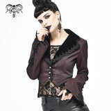 'Spelling Trouble' Gothic Jacket With Distressed Hemline