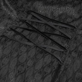 'Body Electric' Gothic Jacquard High Low Coat