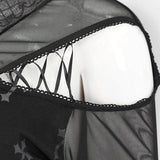 'Pitch Black' Gothic Crucifix Print Dress