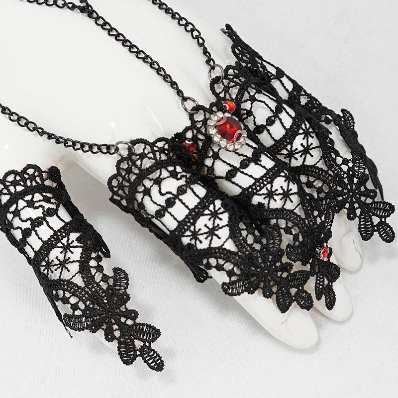 Eas009 Gothic Lace Nails