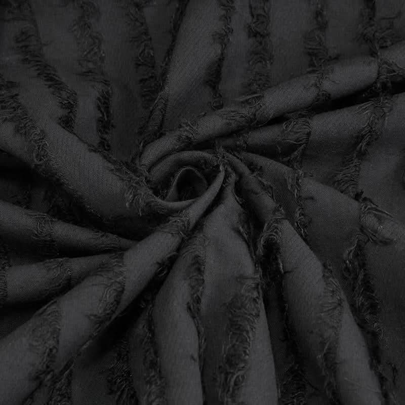 Sht065 Vertical Tattered Military Uniform Short Blouse