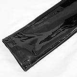 Pt125 Women Punk Dark Fringe Patent Leather Spliced Leggings