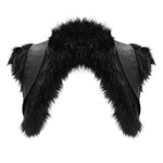Winter Men Cape Collar Punk Long Coat With Fur