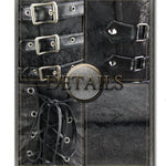 Parties Wearing Men Black Peach Hearts Jacquard Game Style Punk Waistcoats