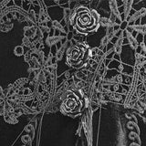 Gothic Party Queen Velvet Flat Shouders Lace Up Deep V Chest Slim Sexy Long Dress