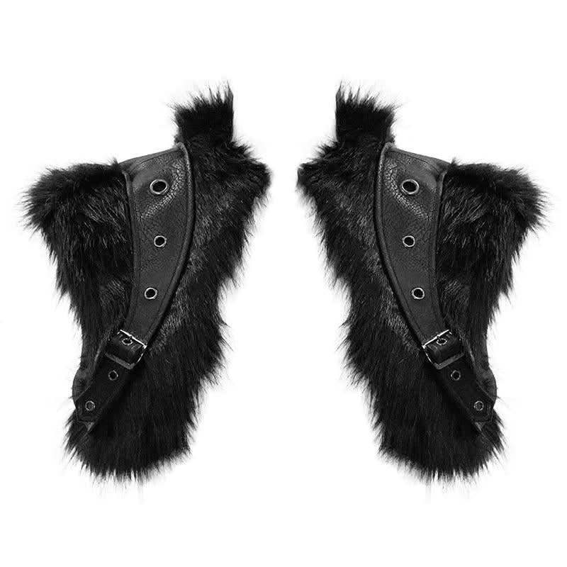 Winter Men Cape Collar Punk Long Coat With Fur