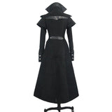 Punk Women Fake Two Pieces Game Style Woollen Coats