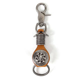 'Skull' Punk Keychain (Brown)