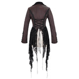'Spelling Trouble' Gothic Jacket With Distressed Hemline
