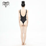 Sst013 Waist Straps And Mesh Spliced Swimsuit