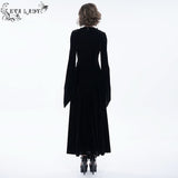 'Daisy' Velvet Fringed Lace Gothic Dress