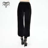 'Disorient' Gothic Flared Pants With Mesh Panels